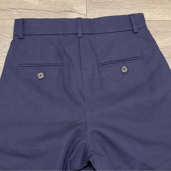 King & Tuckfield Men's Navy Blue Cuffed Shorts Pleated Button Fly Sz 31 NWT - Picture 9 of 9